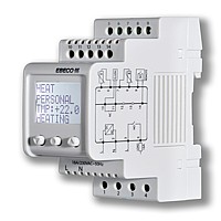 Digitální termostat s LCD na DIN (2 moduly)